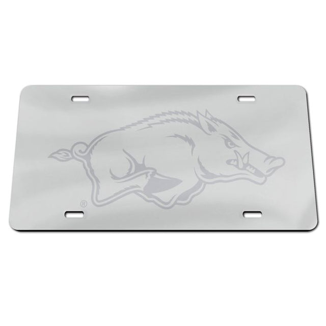 Arkansas Razorbacks FROSTED Specialty Acrylic License Plate