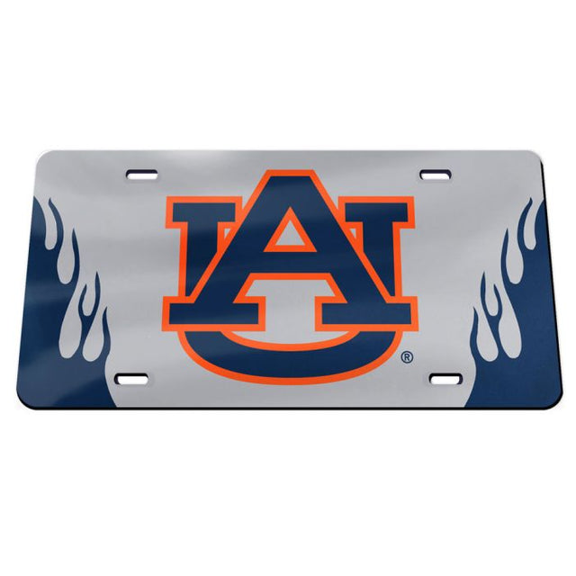 Placas de matrícula clásicas de acrílico FLAMES de Auburn Tigers