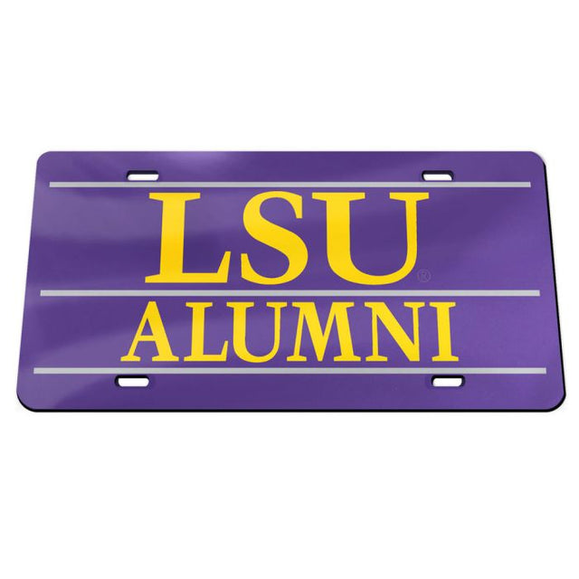 Placas de matrícula clásicas de acrílico de los LSU Tigers