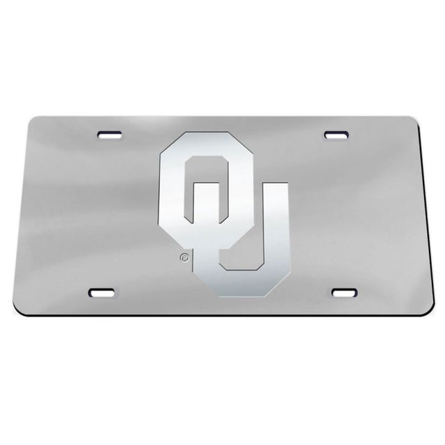 Oklahoma Sooners FROSTED Specialty Acrylic License Plate