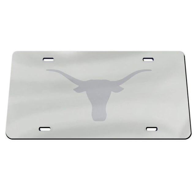 Placas de matrícula clásicas de acrílico esmerilado de Texas Longhorns