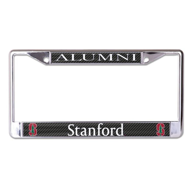 Stanford Cardinal CARBON Lic Plt Frame S/L Printed