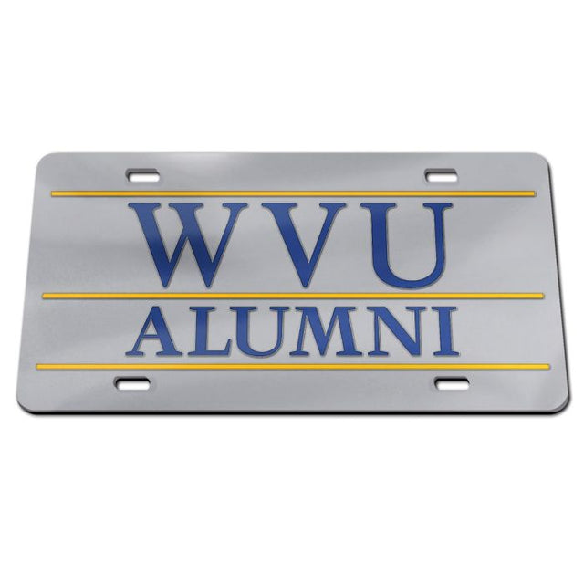 West Virginia Mountaineers Acrylic Classic License Plates