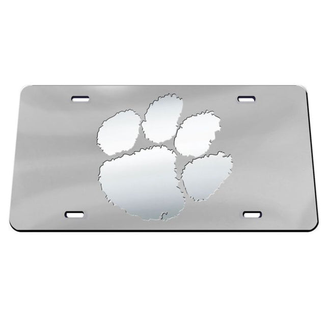 Clemson Tigers FROSTED Acrylic Classic License Plates