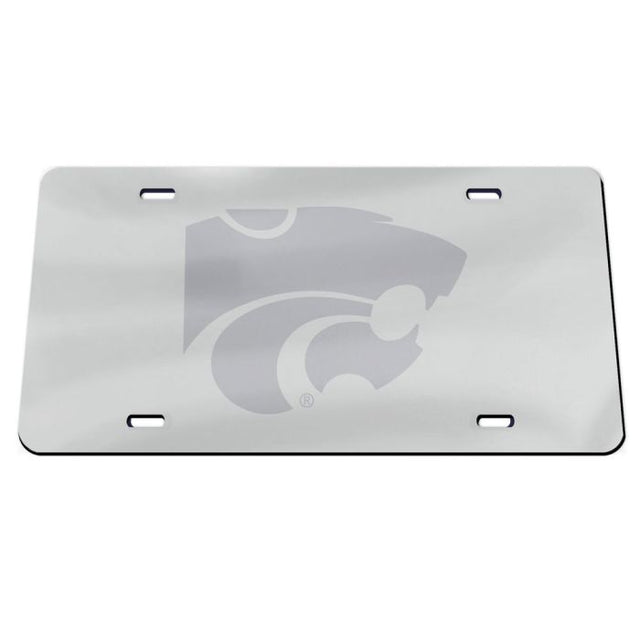 Kansas State Wildcats FROSTED Specialty Acrylic License Plate