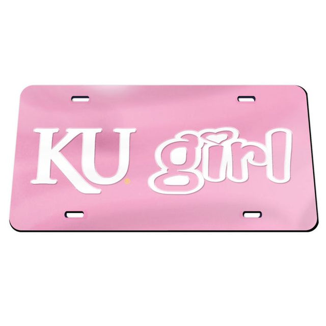 Kansas Jayhawks Acrylic Classic License Plates