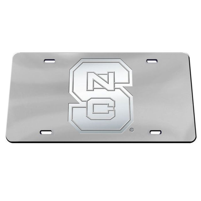 Placas de matrícula clásicas de acrílico esmerilado de NC State Wolfpack