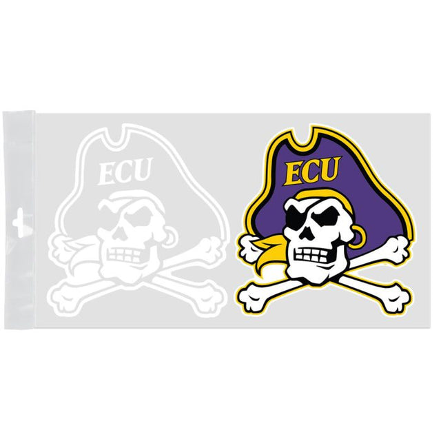 East Carolina Pirates Window Decals 4" x 7"