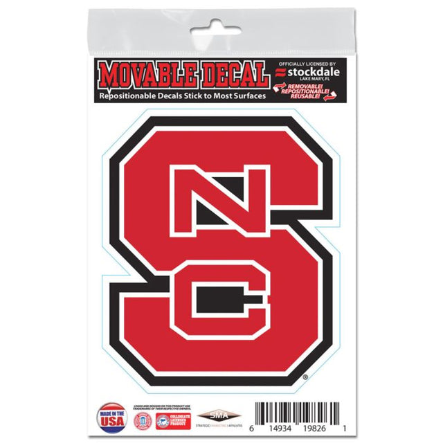 Calcomanías para todas las superficies de NC State Wolfpack de 3" x 5"