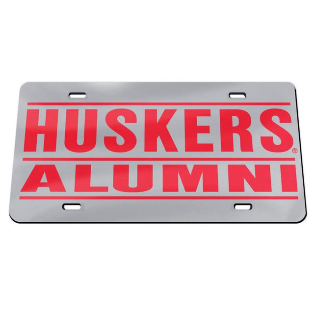 Nebraska Cornhuskers Acrylic Classic License Plates