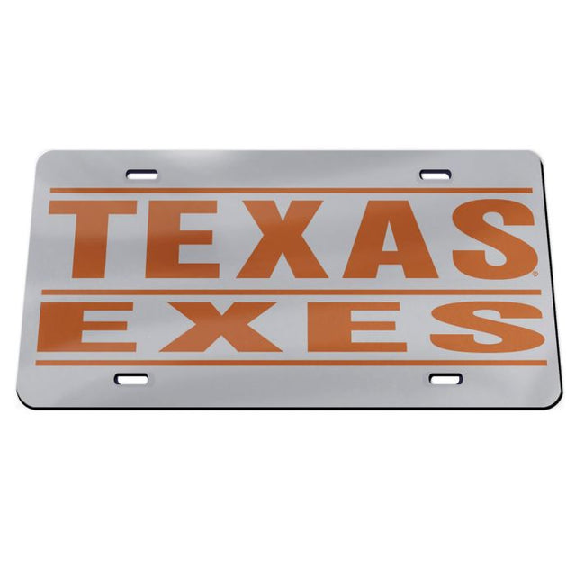 Placas de matrícula clásicas de acrílico de Texas Longhorns