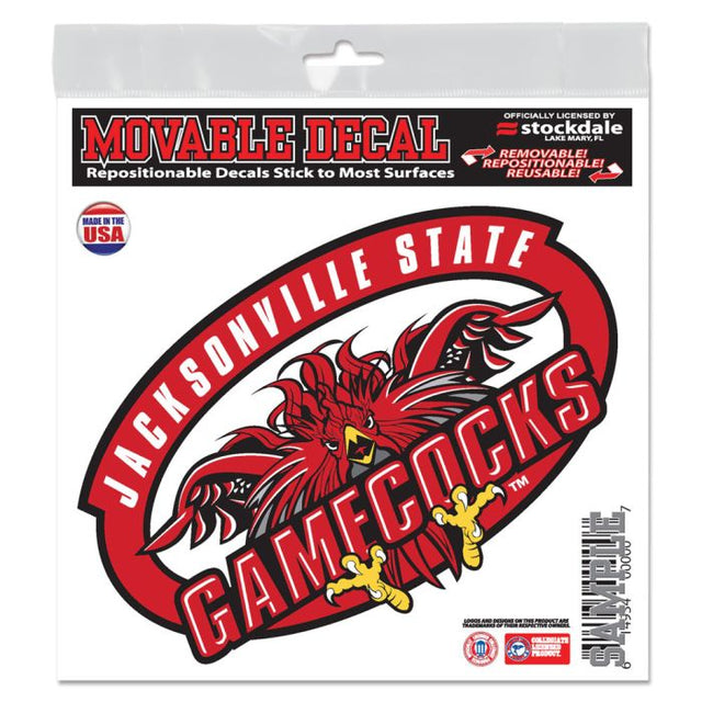 Calcomanía para todas las superficies de los Jacksonville State Gamecocks, 6" x 6"