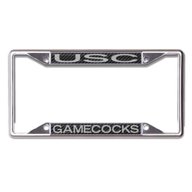 South Carolina Gamecocks CARBON Lic Plt Frame S/S Printed