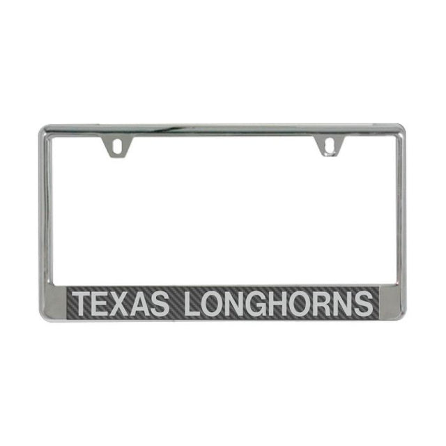 Texas Longhorns CARBON Lic Plate Frame B/O Printed