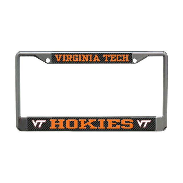 Virginia Tech Hokies CARBON Lic Plt Frame S/L Printed