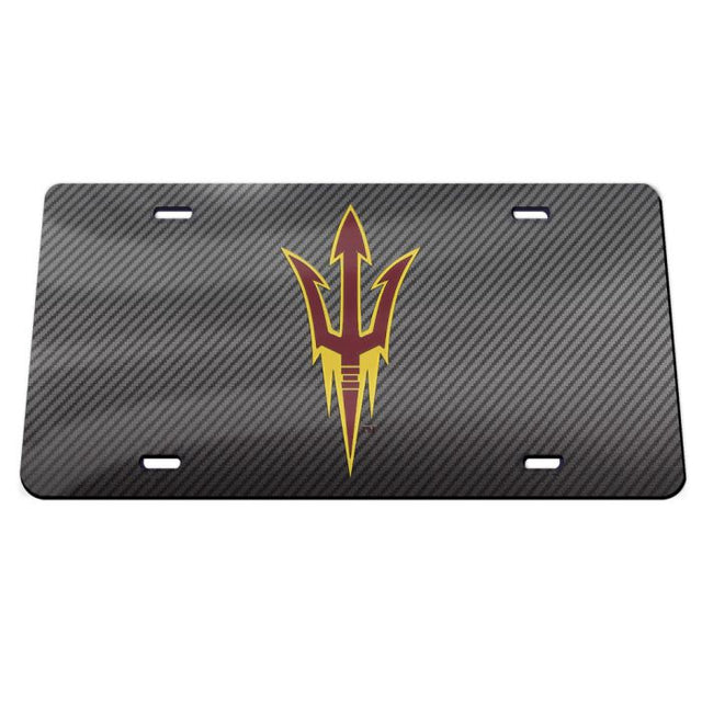 Arizona State Sun Devils CARBON Specialty Acrylic License Plate