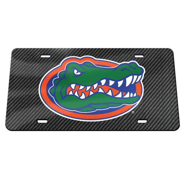 Matrícula acrílica especial de Florida Gators CARBON