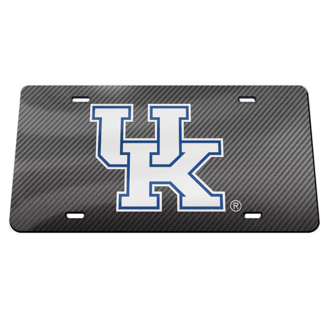 Kentucky Wildcats CARBON Acrylic Classic License Plates