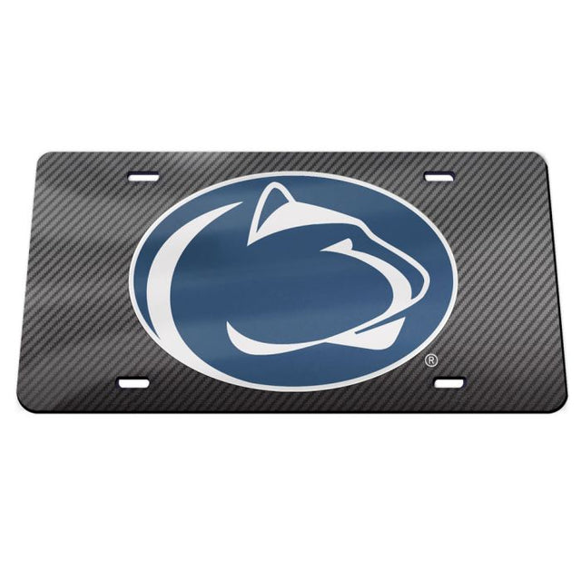 Penn State Nittany Lions CARBON Specialty Acrylic License Plate