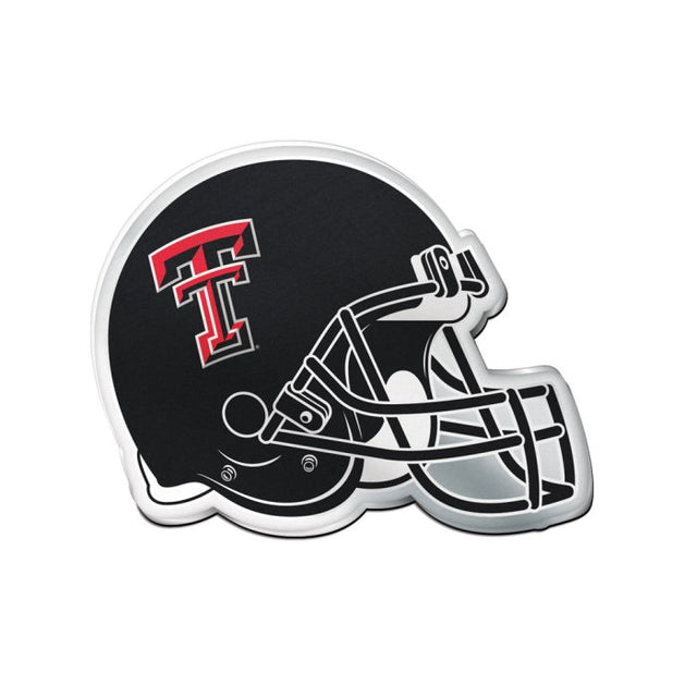 Emblema acrílico para auto de los Texas Tech Red Raiders HELMET