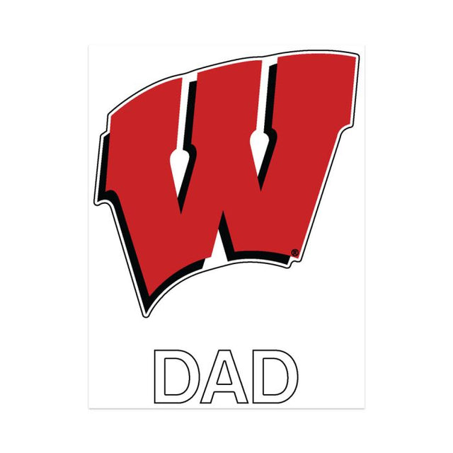 Wisconsin Badgers Window Decals 4" x 6"