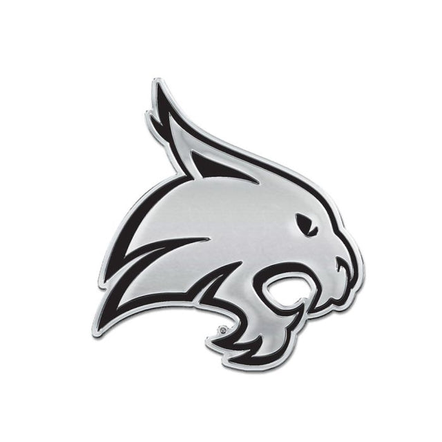 Texas State Bobcats Chrome Free Form Auto Emblem