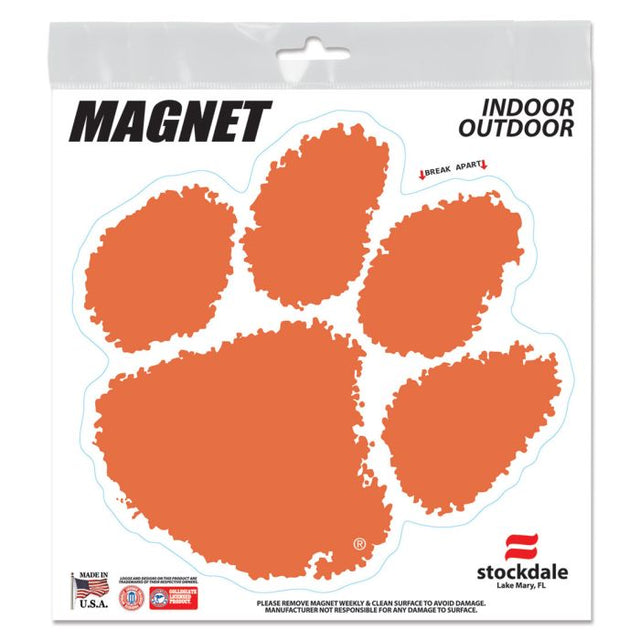 Imanes para exteriores de los Clemson Tigers, 6" x 6"