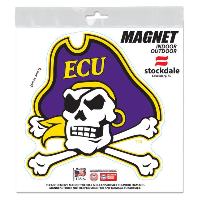 East Carolina Pirates Outdoor Magnets 6" x 6"