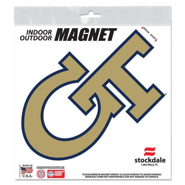 Georgia Tech Yellow Jackets Outdoor Magnets 6" x 6"