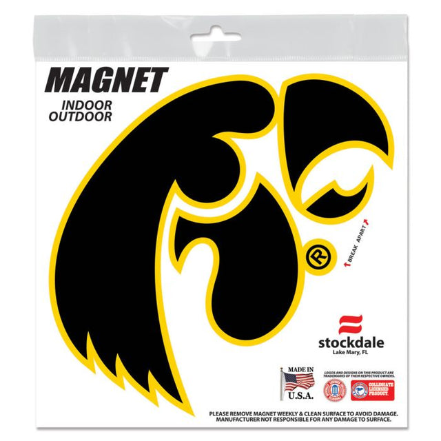 Iowa Hawkeyes Outdoor Magnets 6" x 6"