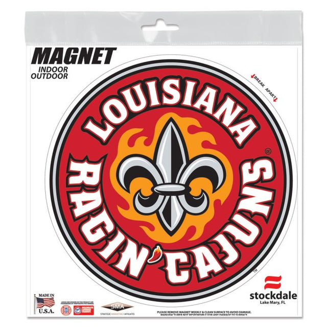 路易斯安那州 - Lafayette Ragin Cajuns 户外磁铁 6 英寸 x 6 英寸