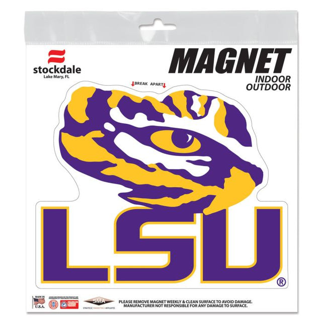 LSU Tigers 户外磁铁 6 英寸 x 6 英寸