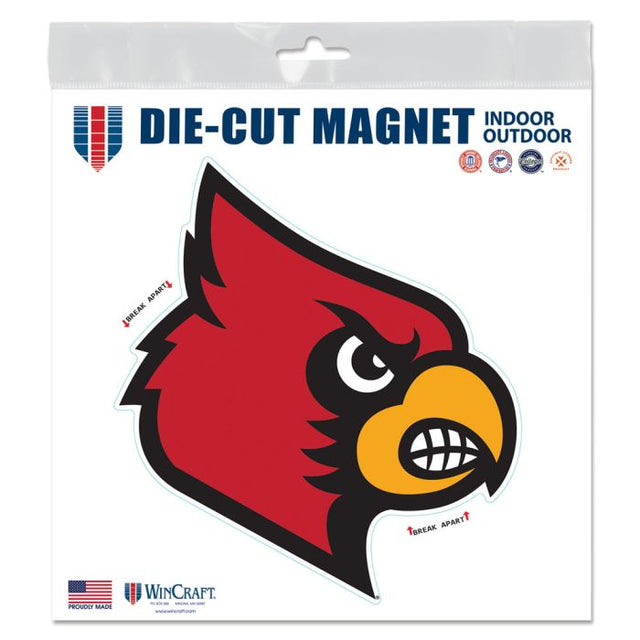 Imanes para exteriores de los Louisville Cardinals, 6" x 6"