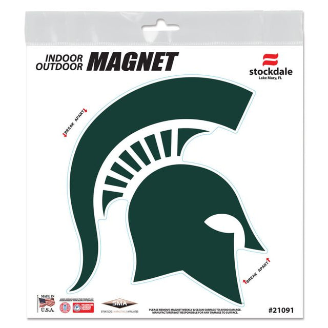 Imanes para exteriores de los Spartans de Michigan State, 6" x 6"