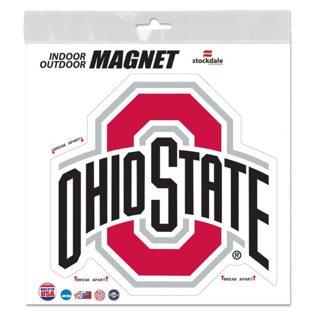 Imanes para exteriores de Ohio State Buckeyes, 6" x 6"