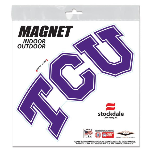 TCU Horned Frogs Outdoor Magnets 6" x 6"