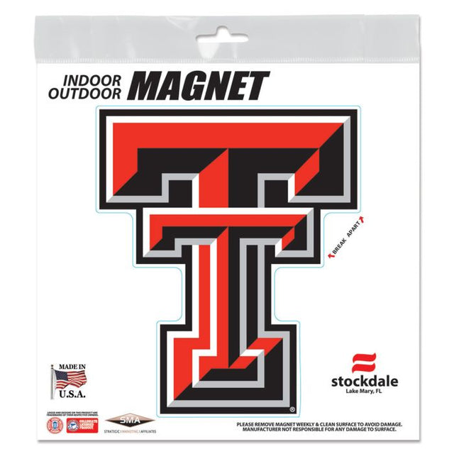 Imanes para exteriores de los Texas Tech Red Raiders de 6" x 6"