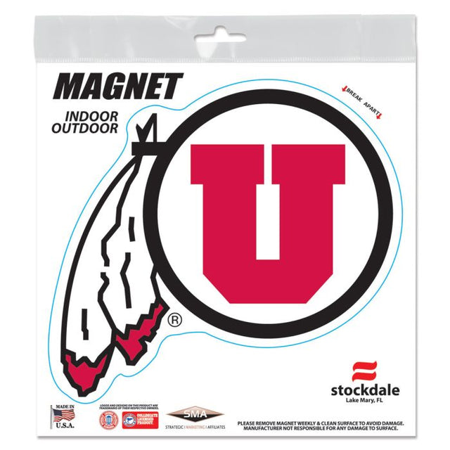 Utah Utes Outdoor Magnets 6" x 6"