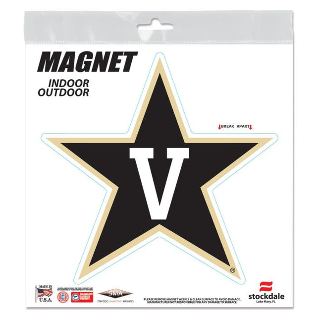 Imanes para exteriores Vanderbilt Commodores de 6" x 6"