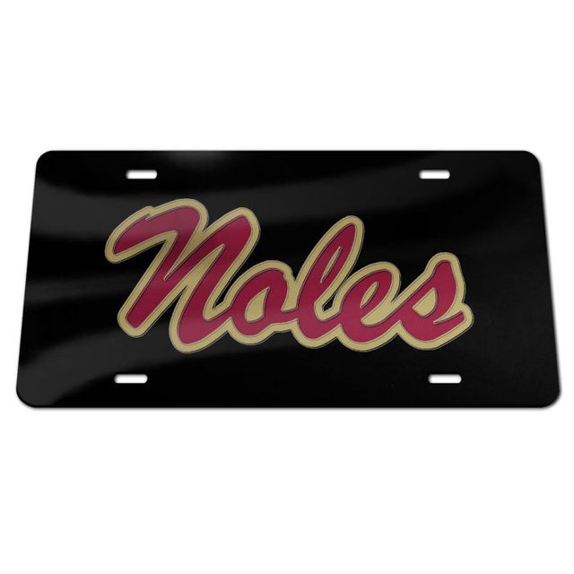 Florida State Seminoles Acrylic Classic License Plates