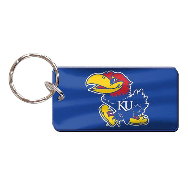 Llavero rectangular de los Kansas Jayhawks