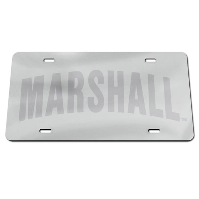 Marshall Thundering Herd FROSTED Acrylic Classic License Plates