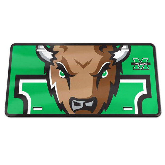 Placa de matrícula especial de acrílico MEGA de Marshall Thundering Herd