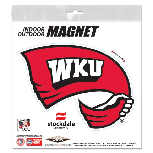 Imanes para exteriores de Western Kentucky Hilltoppers de 6" x 6"