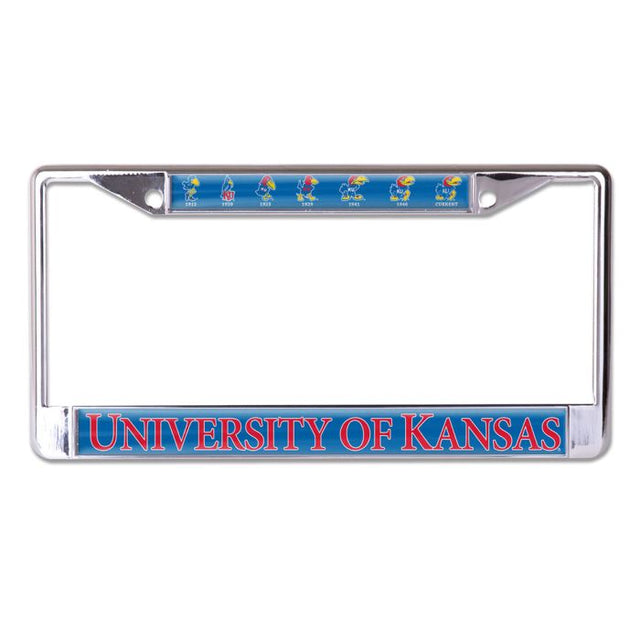 Kansas Jayhawks Lic Plt Frame S/L Domed