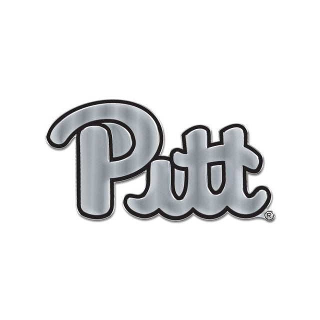 Pittsburgh Panthers Chrome Free Form Auto Emblem