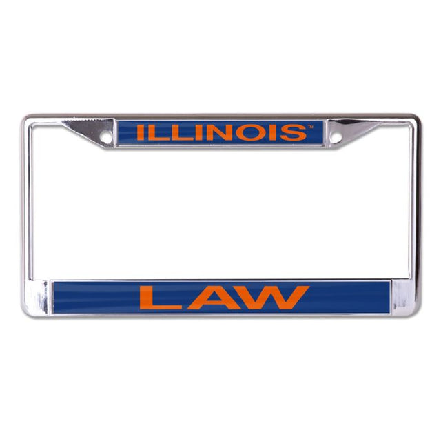 Illinois Fighting Illini Lic Plt Frame S/L Printed