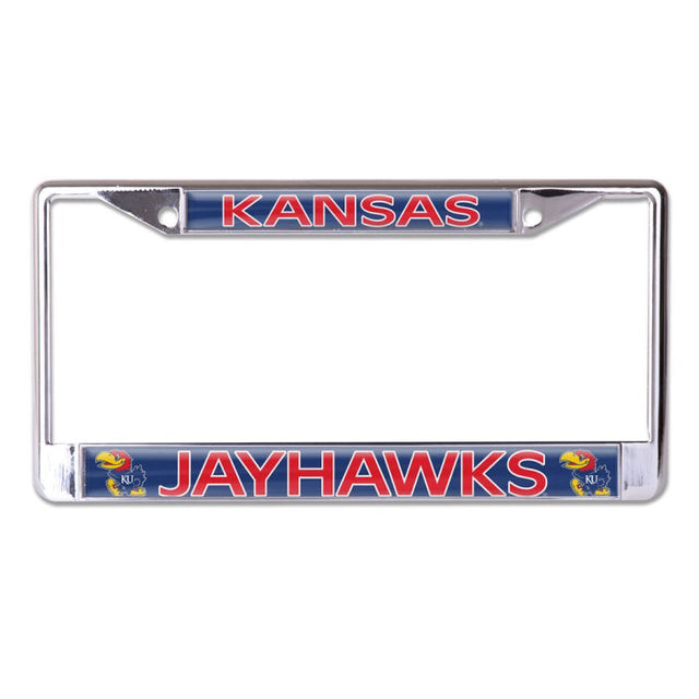 Kansas Jayhawks Lic Plt Frame S/L Domed