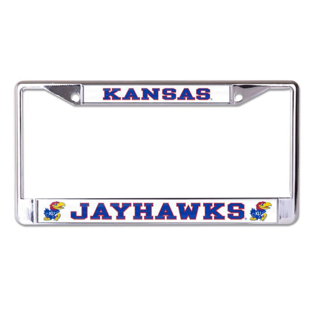 Kansas Jayhawks Lic Plt Frame S/L Domed