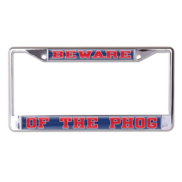 Kansas Jayhawks Lic Plt Frame S/L Domed